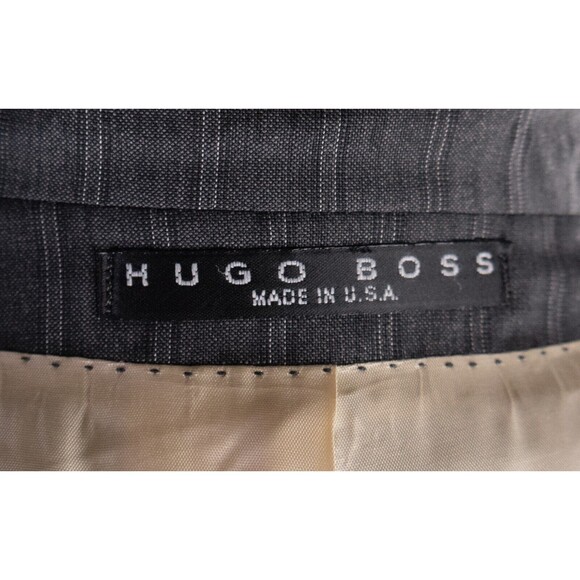 Hugo Boss ROSSELLINI Sport Coat Blazer Suit Three Button Jacket Wool Gray Sz 40R - Picture 14 of 15